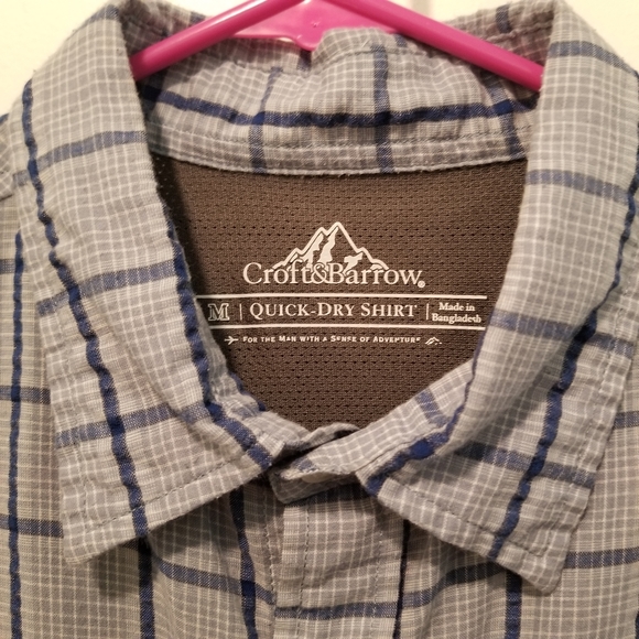 (SOLD!)Croft & Barrow Checked Short Sleeve Button-up - Picture 2 of 5